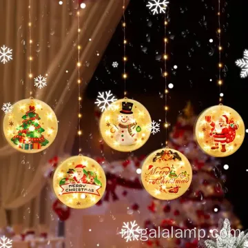 Волшебные световые рождественские украшения с Сантой и лосьей